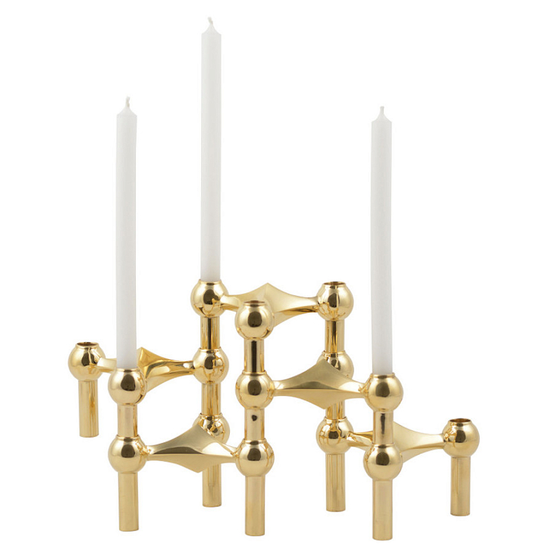 Подсвечник STOFF NAGEL CANDLE HOLDER Глянцевое золото Черный Хром Подсвечник STOFF NAGEL CANDLE HOLDER Глянцевое золото Черный Хром во Владивостоке | Loft Concept