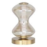 Настольная лампа светодиодная с волнообразным стеклянным плафоном Amphora of Light варинант исполнения - 2 | Loft Concept во Владивостоке