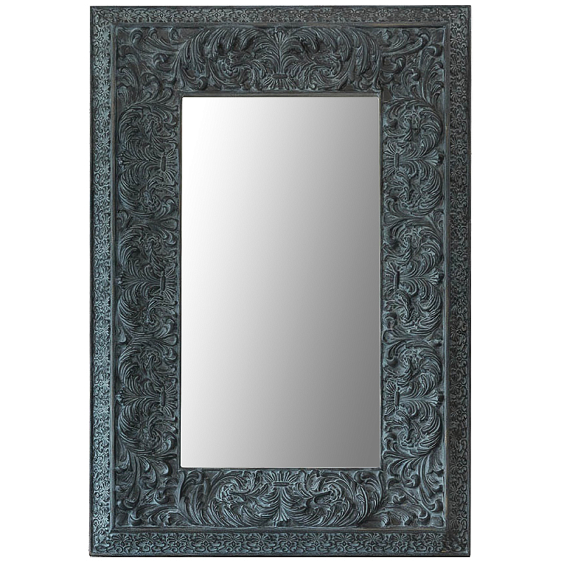 Настенное зеркало Benjamin Mirror Бирюзовый Темно-синий Настенное зеркало Benjamin Mirror Бирюзовый Темно-синий во Владивостоке | Loft Concept