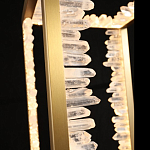 Настольная лампа прямоугольная с декоративными элементами в виде кристаллов Smooth Shine варинант исполнения - 3 | Loft Concept во Владивостоке