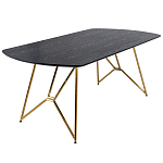Обеденный стол на металлических ножках Ward Brass Dining Table варинант исполнения - 1 | Loft Concept во Владивостоке