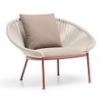 Дизайнерское уличное кресло с веревочной спинкой PETALO Armchair варинант исполнения - 2 | Loft Concept во Владивостоке