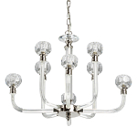 Люстра с 8-ю лампами и гранеными стеклянными плафонами Prism Gala варинант исполнения - 1 | Loft Concept во Владивостоке