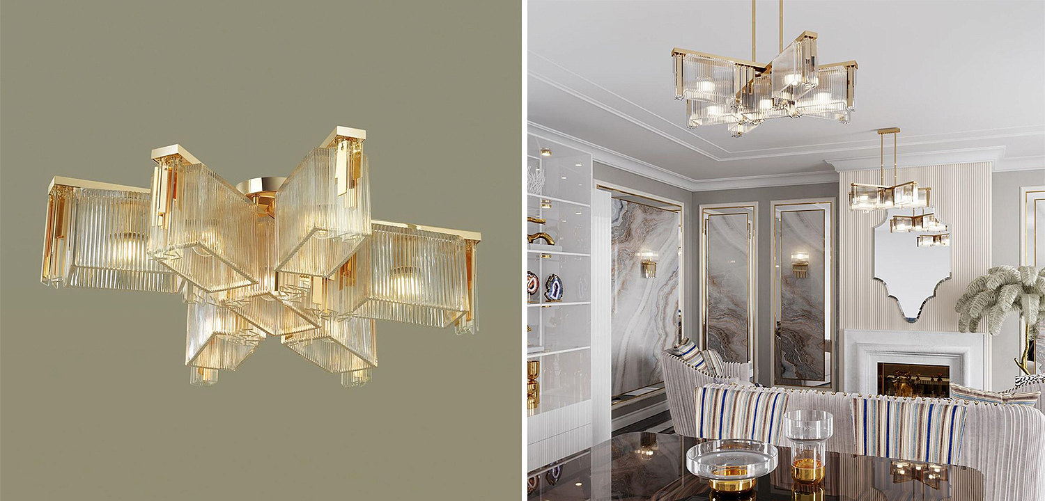 Люстра Madelen Gold Chandelier 7 Люстра Madelen Gold Chandelier 7 - Loft-Concept во Владивостоке