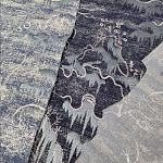 Мебельная ткань Вышивка серый цвет 130 см T2-39 варинант исполнения - 3 | Loft Concept во Владивостоке