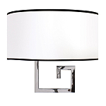 Бра с белым овальным абажуром с черной окантовкой Natural Concepts варинант исполнения - 1 | Loft Concept во Владивостоке