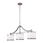 Люстра линейная с 3-мя белыми цилиндрическими плафонами Feiss варинант исполнения - 2 | Loft Concept во Владивостоке