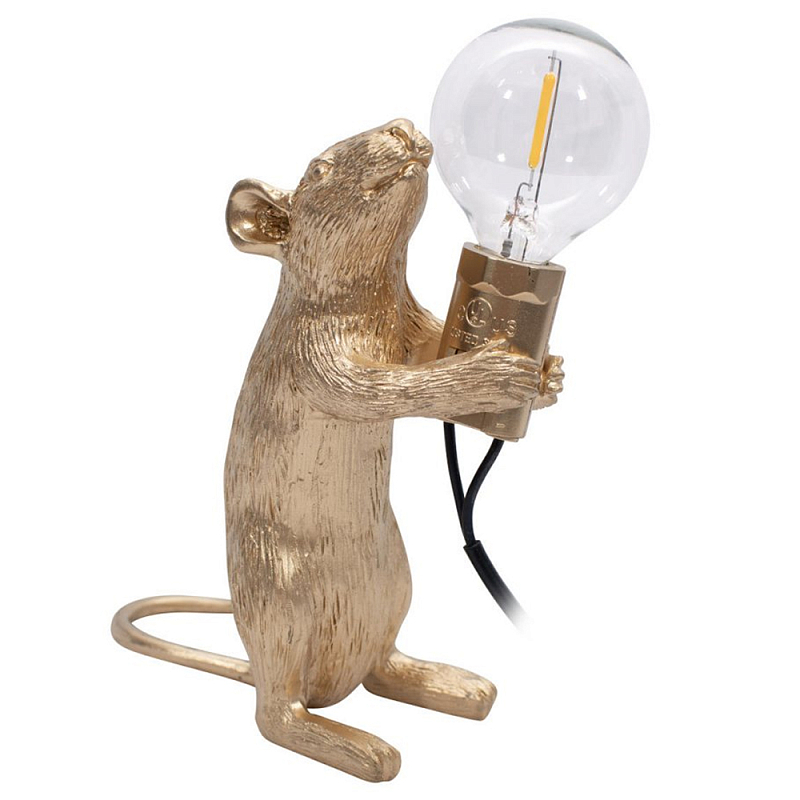 Настольная лампа Mouse gift Gold Золотой Настольная лампа Mouse gift Gold Золотой во Владивостоке | Loft Concept