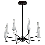 Люстра с прозрачными плафонами из стекла Umbrella варинант исполнения - 1 | Loft Concept во Владивостоке