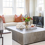 Тумба черная из дерева двухдверная Geometric Double Door Nightstand варинант исполнения - 6 | Loft Concept во Владивостоке