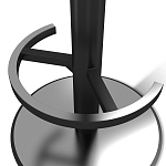 Барный стул вращающийся со спинкой и подлокотниками Douglas Rhombus Синий Велюр варинант исполнения - 4 | Loft Concept во Владивостоке