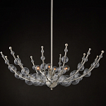 Люстра  с круглыми прозрачными шарами на серебряном каркасе Silver Stalk варинант исполнения - 4 | Loft Concept во Владивостоке