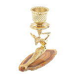 Подсвечник из натурального камня агат светло-коричневый Stone Candlestick варинант исполнения - 4 | Loft Concept во Владивостоке