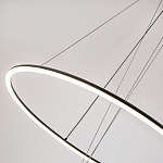 Светодиодная люстра Black LED Circle and Ball Lamp варинант исполнения - 5 | Loft Concept во Владивостоке