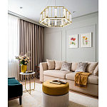 Люстра в форме шестиугольника с хрустальным декором Agace Crystal Chandelier варинант исполнения - 2 | Loft Concept во Владивостоке