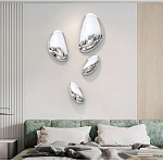 Абстрактная скульптура на стену в виде капли воды Water Outline варинант исполнения - 6 | Loft Concept во Владивостоке