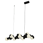 Люстра линейная с геометрическими черно-белыми плафонами Modestra варинант исполнения - 1 | Loft Concept во Владивостоке