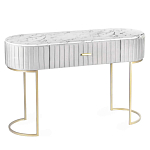 Консоль овальная на золотистых фигруных ножках Wall Console варинант исполнения - 1 | Loft Concept во Владивостоке