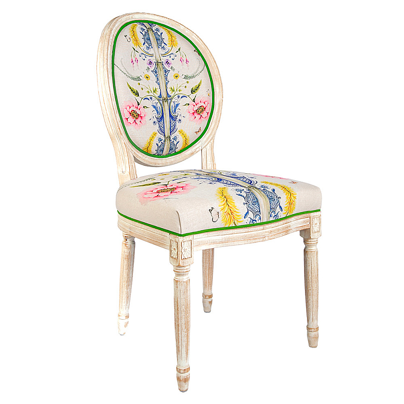Стул Flower Waltz Stool Бежевый Мульти во Владивостоке | Loft Concept 