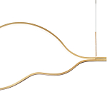 Подвесной светильник волнообразный изогнутый на двух тросах 103 см Spiral Lighting варинант исполнения - 2 | Loft Concept во Владивостоке