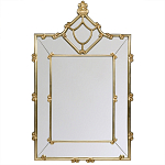 Зеркало прямоугольное Golden Classic Ornament Mirror варинант исполнения - 2 | Loft Concept во Владивостоке