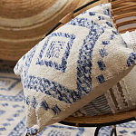 Чехол на подушку с узором в этно-стиле Blue Ikat варинант исполнения - 6 | Loft Concept во Владивостоке