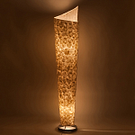 Торшер из перламутра на металлическом каркасе Indonesian Lamps варинант исполнения - 4 | Loft Concept во Владивостоке