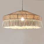 Люстра круглая плетеная с кисточками Dome Sun Glow варинант исполнения - 3 | Loft Concept во Владивостоке