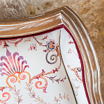 Трехместный диван из массива бука бежевый с растительным орнаментом Raffael Renaissance Beige Sofa варинант исполнения - 3 | Loft Concept во Владивостоке