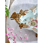 Блюдо овальное из голубого фарфора с ручками в виде бабочек и цветочным рисунком Blue Garden варинант исполнения - 7 | Loft Concept во Владивостоке