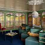 Обои ручная роспись The Plain of Musashi Original colourway on painted Xuan paper with gold ombre варинант исполнения - 1 | Loft Concept во Владивостоке