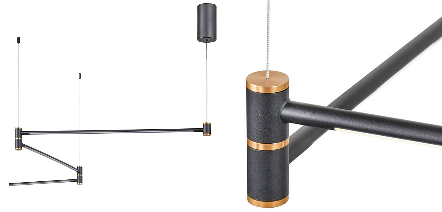Подвесной светильник Drawing Line Gold Black Подвесной светильник Drawing Line Gold Black - Loft-Concept во Владивостоке