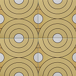 Дизайнерская плитка с узором Диски варинант исполнения - 1 | Loft Concept во Владивостоке