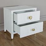 Тумба прикроватная с двумя ящиками Elsa Dreams White варинант исполнения - 2 | Loft Concept во Владивостоке