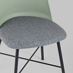 Стул из прочного пластика на металлическом основании Anora Green  варинант исполнения - 7 | Loft Concept во Владивостоке