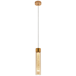 Подвесной светильник золото Sparkling Bubbles Tube Gold Amber Hanging Lamp варинант исполнения - 2 | Loft Concept во Владивостоке