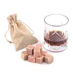 Камни для охлаждения виски из розового мрамора Natural Stone Cube варинант исполнения - 5 | Loft Concept во Владивостоке