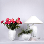 Настольная лампа керамическая с абажуром Valencia варинант исполнения - 3 | Loft Concept во Владивостоке