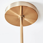 Люстра линейная с 2-мя белыми плиссированными тканевыми абажурами Combination варинант исполнения - 1 | Loft Concept во Владивостоке