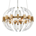 Люстра круглая с прозрачными элементами в форме полумесяца Crystal Crescent варинант исполнения - 2 | Loft Concept во Владивостоке