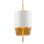 Люстра прямоугольная с белыми цилиндрическими абажурами White Ribbon варинант исполнения - 1 | Loft Concept во Владивостоке