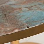 Стол обеденный круглый на золотистом основании Status Model варинант исполнения - 2 | Loft Concept во Владивостоке