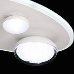 Потолочный светильник овальной формы белого цвета с 4-мя лампами Lunar Pebbles варинант исполнения - 8 | Loft Concept во Владивостоке