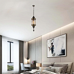 Подвесной светильник с янтарным стеклянным плафоном Amber Queen варинант исполнения - 2 | Loft Concept во Владивостоке