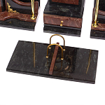 Настольный письменный набор из лемезита и змеевика с декором в виде Орла в подарочной упаковке Successful Leader варинант исполнения - 4 | Loft Concept во Владивостоке