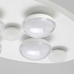 Потолочный светильник овальной формы белого цвета с 7-ю лампами Lunar Pebbles варинант исполнения - 5 | Loft Concept во Владивостоке