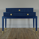 Премиальная Консоль с тремя ящиками Elsa Dreams Blue варинант исполнения - 3 | Loft Concept во Владивостоке