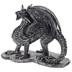 Декоративная статуэтка Дракон Dragon Black Silver Statuette варинант исполнения - 1 | Loft Concept во Владивостоке