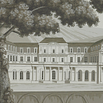 Обои ручная роспись Monuments of Paris Eau Forte on scenic paper варинант исполнения - 3 | Loft Concept во Владивостоке