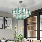 Дизайнерская люстра AQUA Blue Lagoon бирюзовое стекло несколько ярусов варинант исполнения - 5 | Loft Concept во Владивостоке